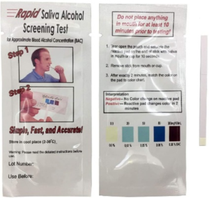 Prueba rapida de alcohol en saliva alcomax ecuador